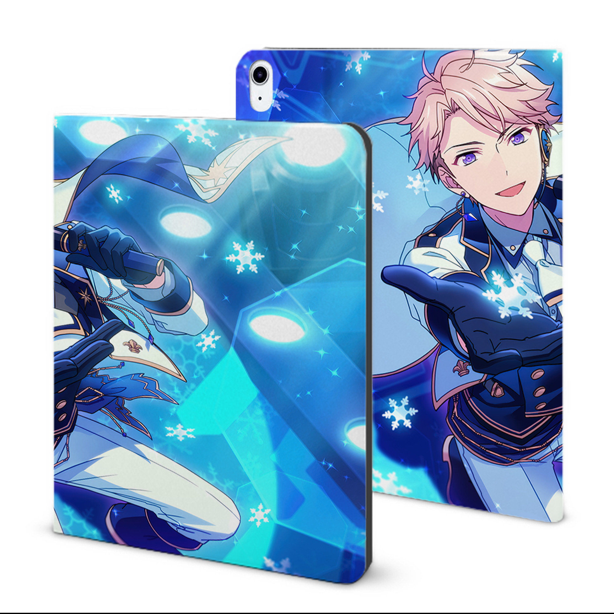 （画像用） あんさんぶるスターズ! Ensemble Stars IPad ケース ブック型 PUレザー TPU 耐衝撃 軽量 薄型 ペン収納なし 全面保護 IPad 各モデル対応